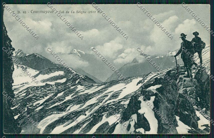 Aosta Courmayeur La Seigne PIEGHINE cartolina QQ5845 – fronte