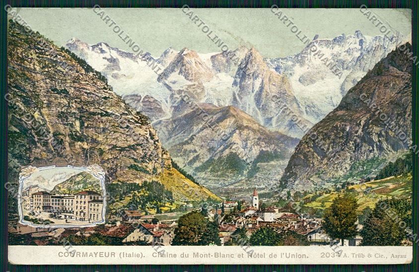 Aosta Courmayeur cartolina QQ5846 – fronte