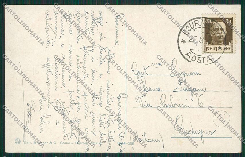 Aosta Courmayeur Costumi cartolina QQ5847 – retro