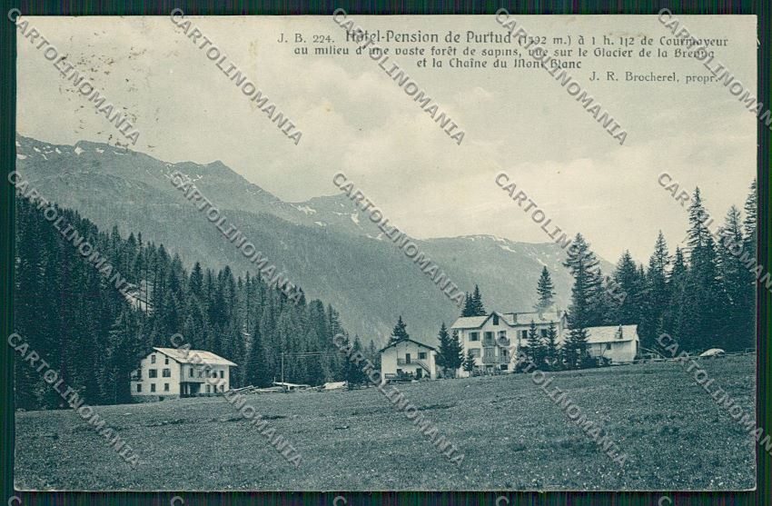 Aosta Courmayeur cartolina QQ5848 – fronte