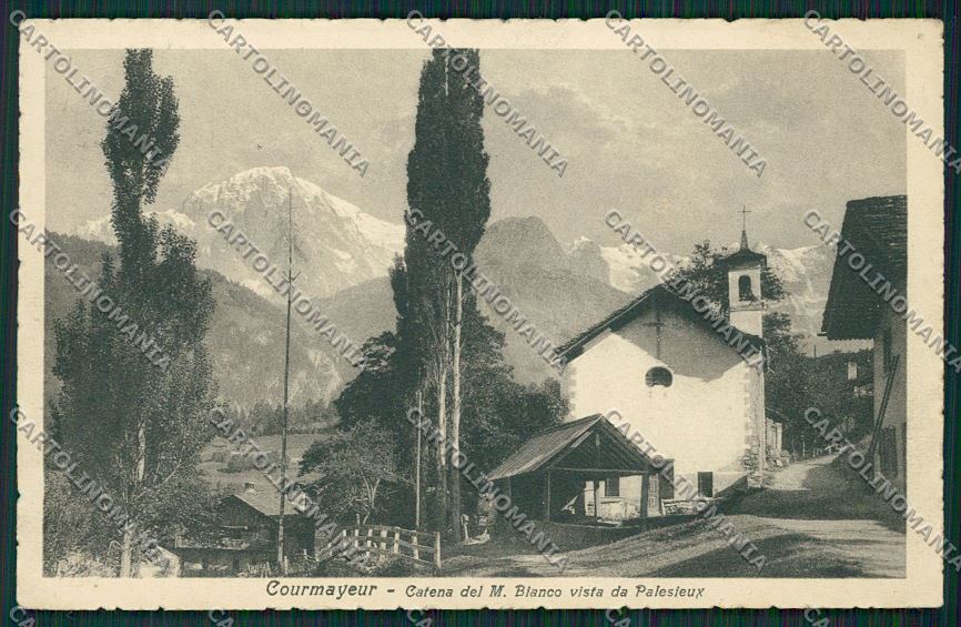 Aosta Courmayeur cartolina QQ5857 – fronte