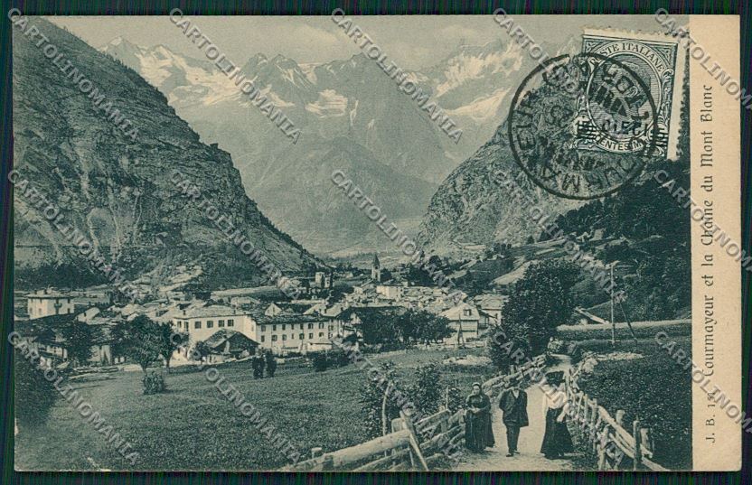 Aosta Courmayeur cartolina QQ5858 – fronte