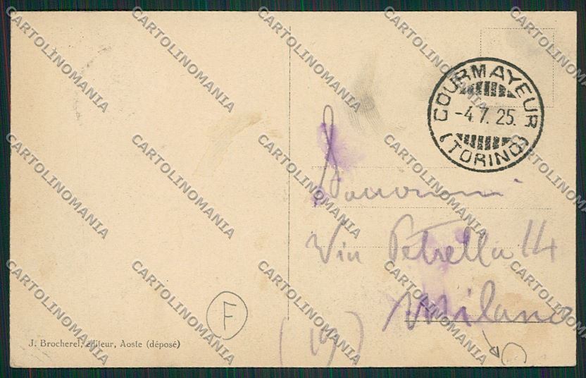 Aosta Courmayeur cartolina QQ5858 – retro