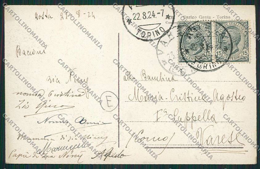 Aosta Gran San Bernardo Cane cartolina QQ5882 – retro