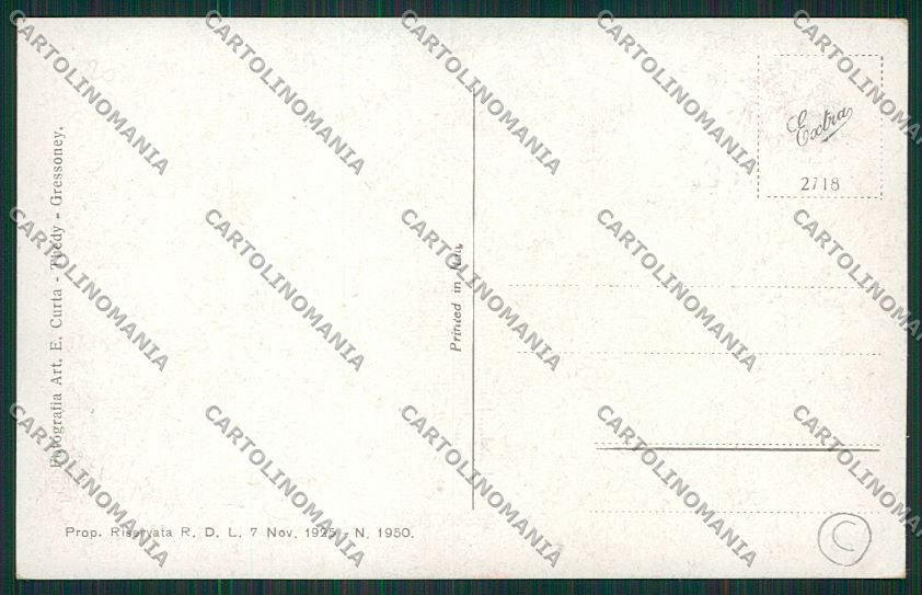 Aosta Gressoney Costumi cartolina QQ5891 – retro