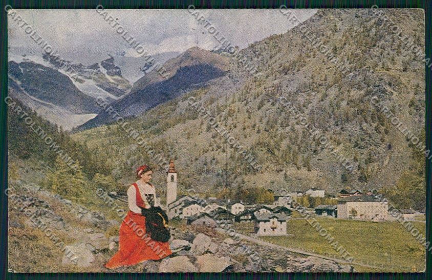 Aosta Gressoney La Trinite Costumi cartolina QQ5893 – fronte