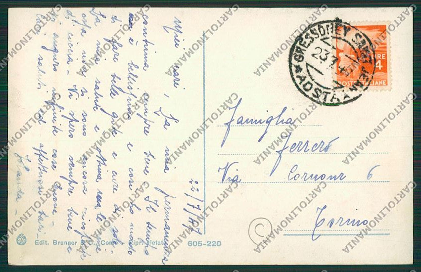 Aosta Gressoney Saint Jean Costumi cartolina QQ5894 – retro