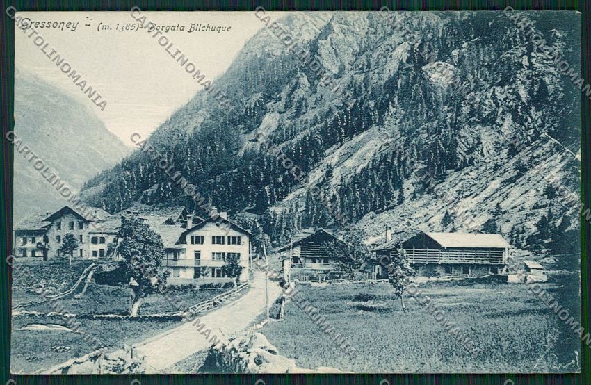 Aosta Gressoney cartolina QQ5905 – fronte