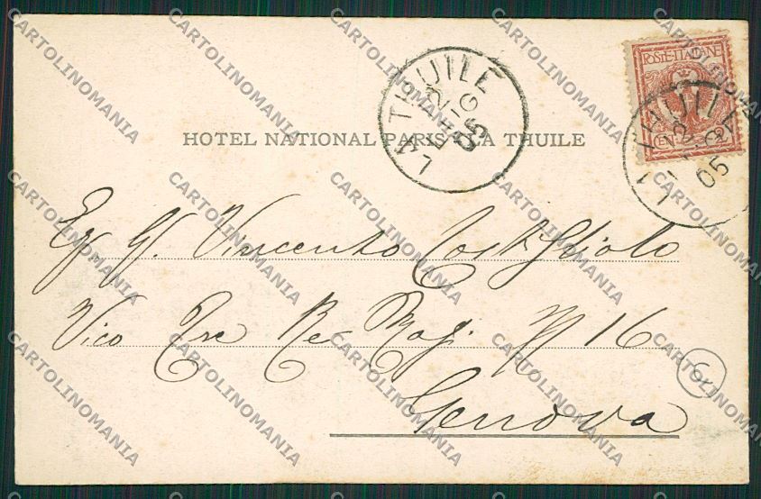 Aosta La Thuile cartolina QQ5913 – retro