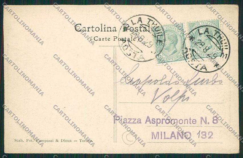 Aosta La Thuile cartolina QQ5914 – retro
