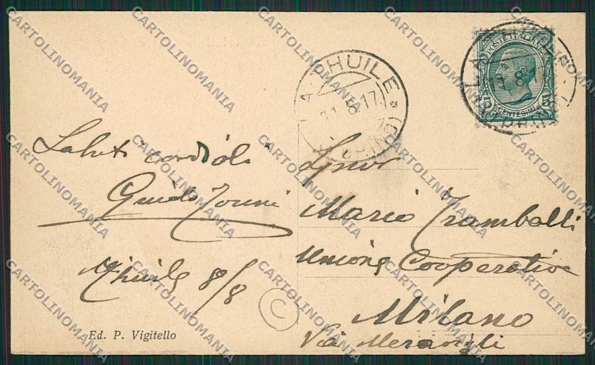 Aosta La Thuile cartolina QQ5916 – retro