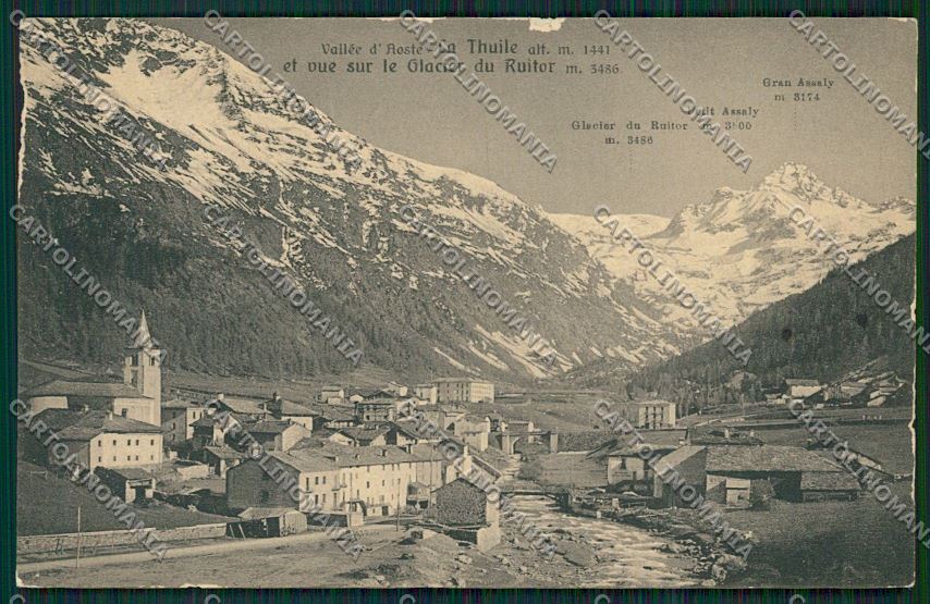 Aosta La Thuile ABRASA cartolina QQ5918 – fronte