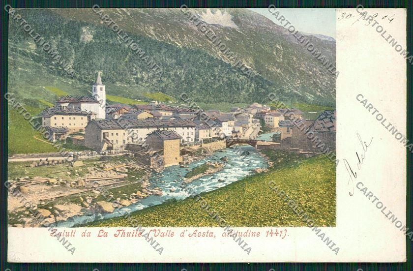 Aosta La Thuile cartolina QQ5920 – fronte