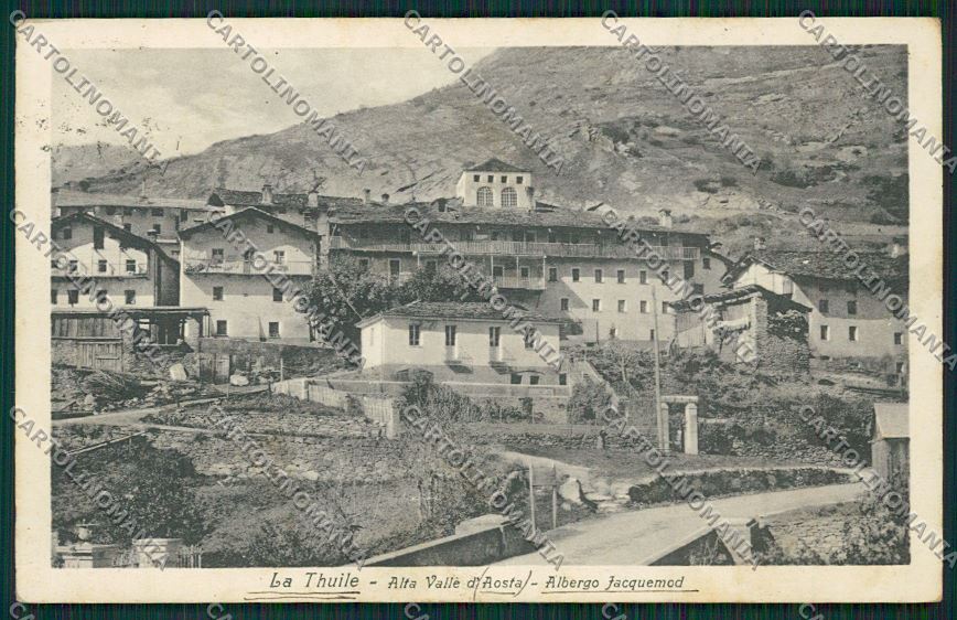 Aosta La Thuile cartolina QQ5923 – fronte
