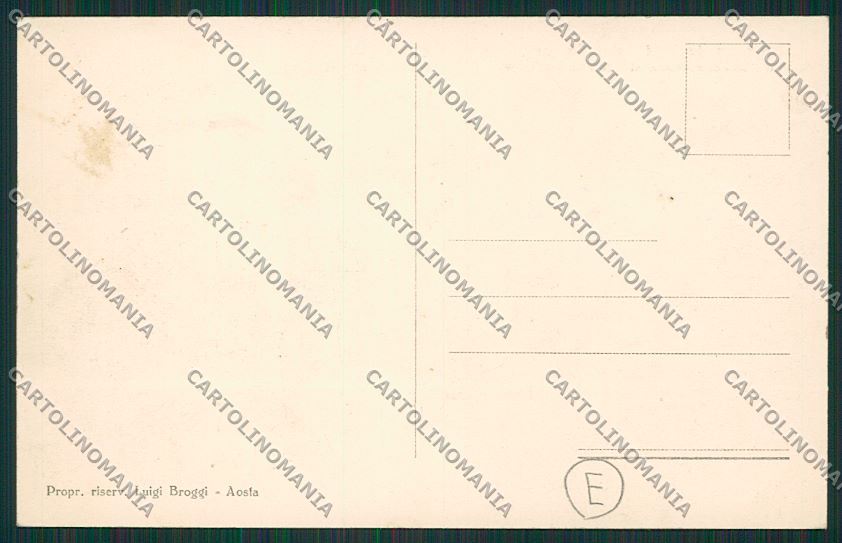Aosta Piccolo San Bernardo Frontiera cartolina QQ5937 – retro