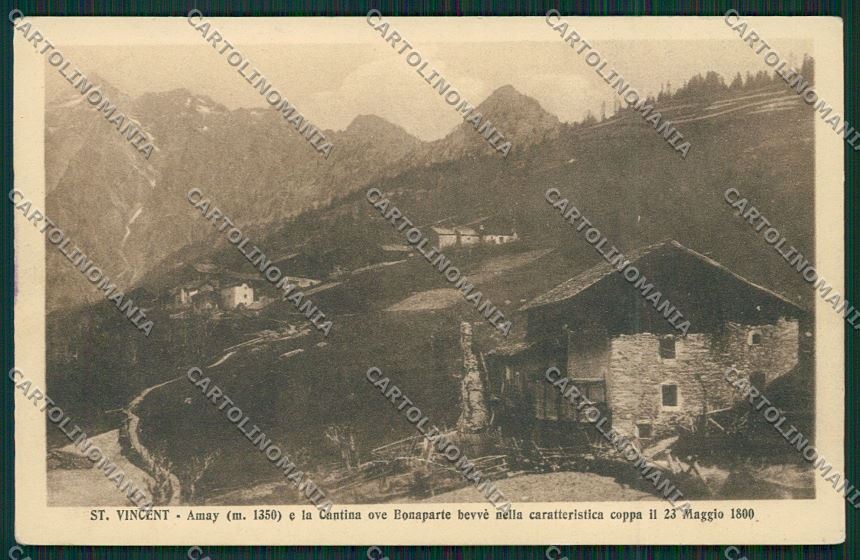 Aosta Saint Vincent cartolina QQ5957 – fronte