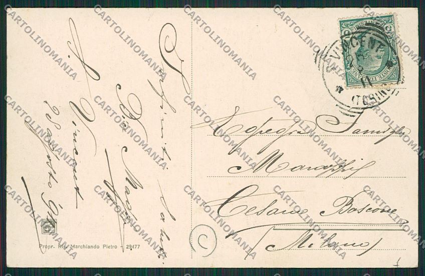 Aosta Saint Vincent cartolina QQ5959 – retro