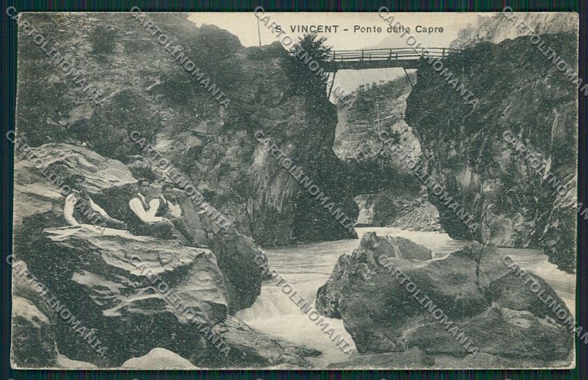 Aosta Saint Vincent cartolina QQ5961 – fronte