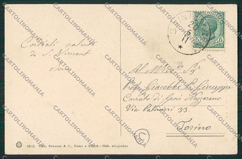 Aosta Saint Vincent cartolina QQ5962 – retro