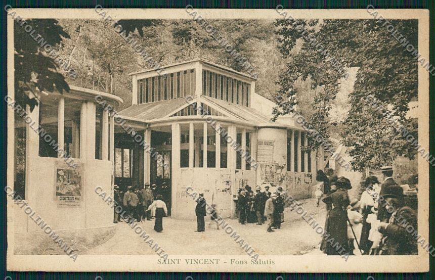 Aosta Saint Vincent cartolina QQ5981 – fronte