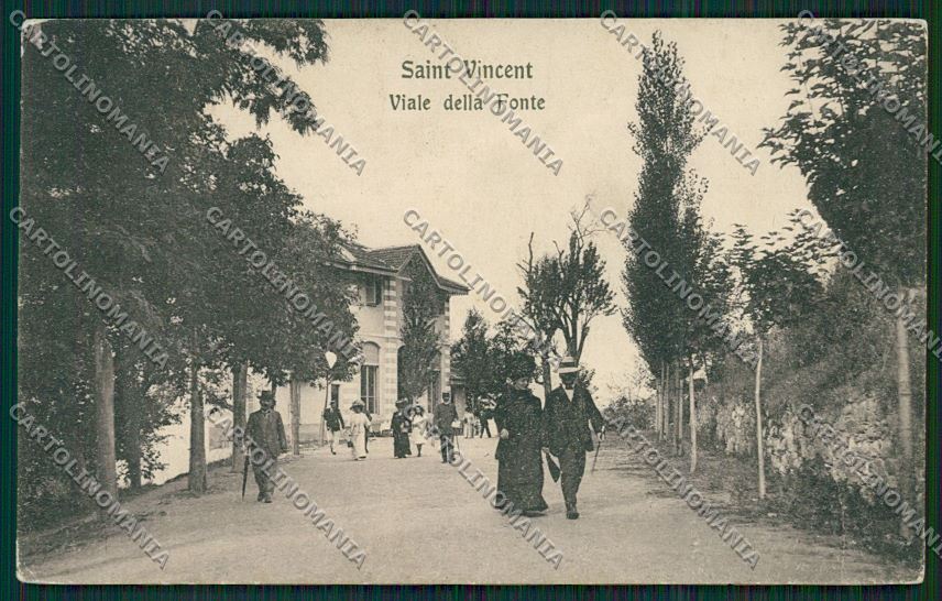 Aosta Saint Vincent cartolina QQ5982 – fronte