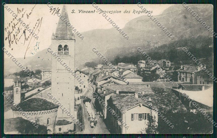 Aosta Saint Vincent cartolina QQ5991 – fronte