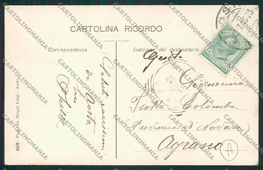 Aosta Sarre cartolina QQ6003 – retro