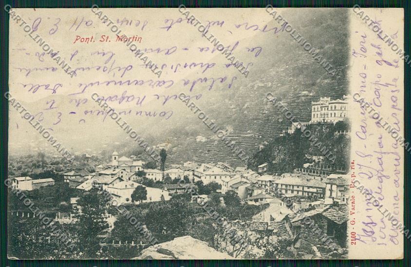 Aosta Pont Saint Martin cartolina QQ6015 – fronte