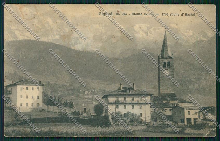 Aosta Gignod cartolina QQ6018 – fronte