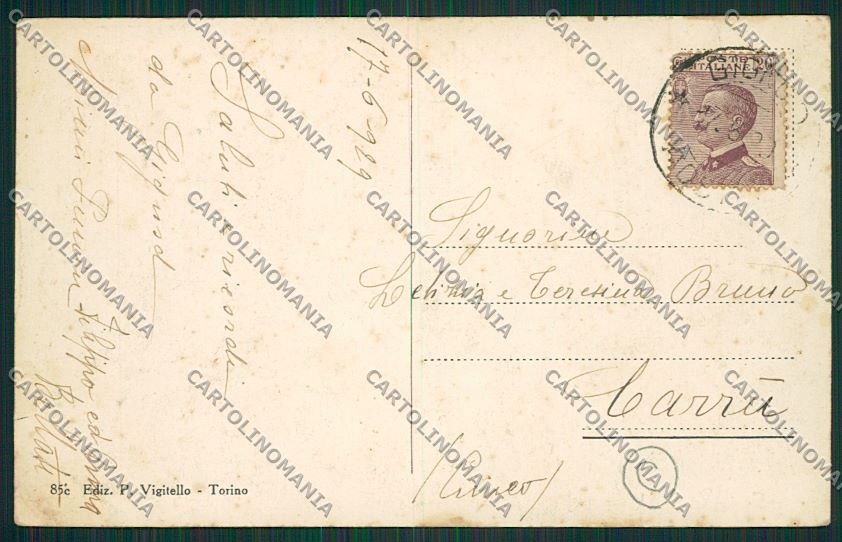 Aosta Gignod cartolina QQ6018 – retro