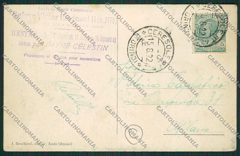 Aosta Degioz cartolina QQ6021 – retro