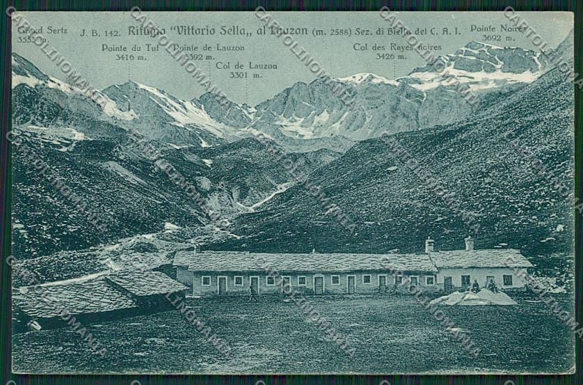 Aosta Lauzon Rifugio Sella cartolina QQ6024 – fronte