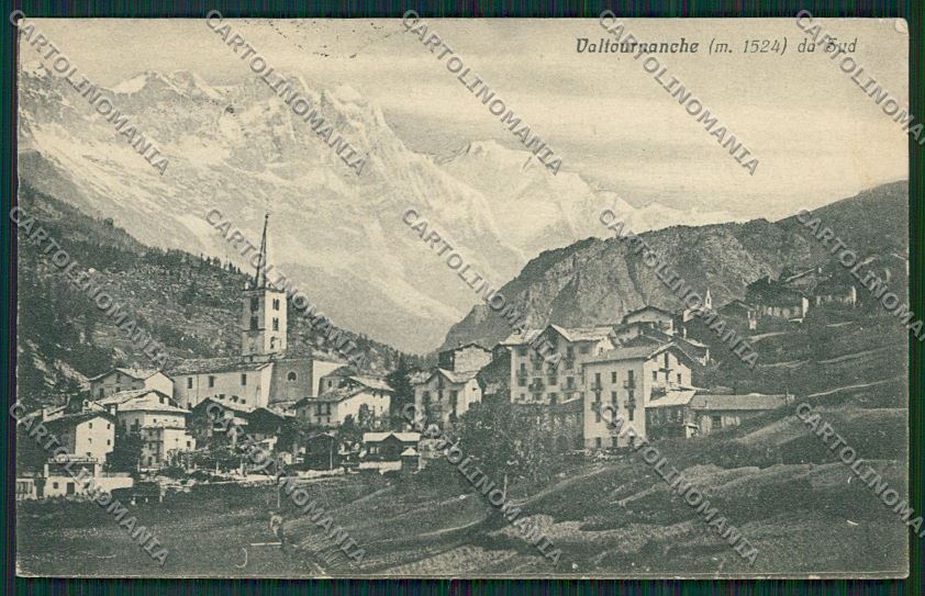 Aosta Valtournanche cartolina QQ6027 – fronte