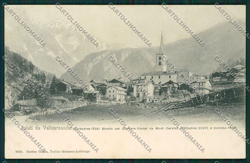 Aosta Valtournanche Genta cartolina QQ6029 – fronte