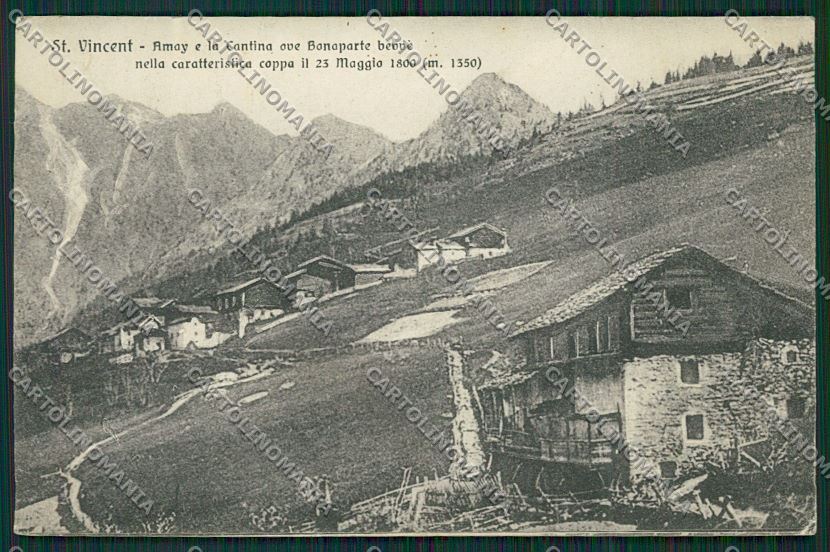 Aosta Saint Vincent cartolina QQ6039 – fronte