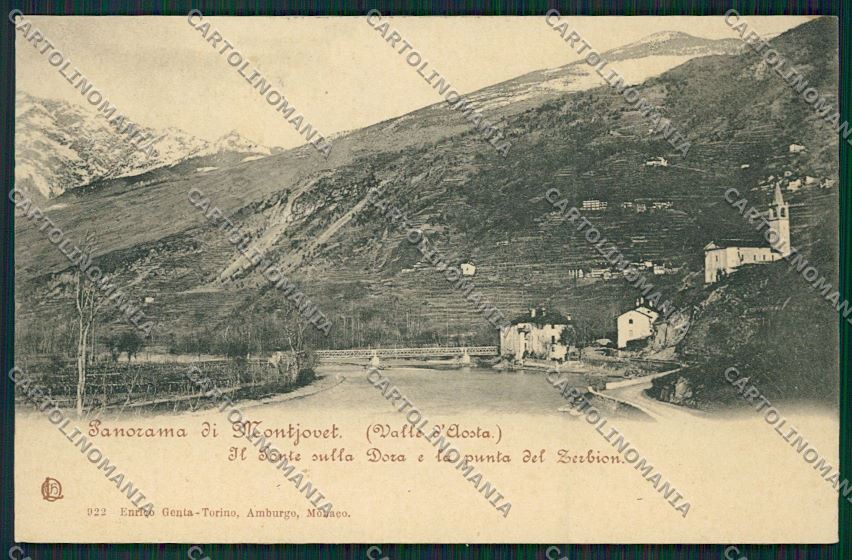 Aosta Montjovet Zerbion Mongiove Genta cartolina QQ6053 – fronte