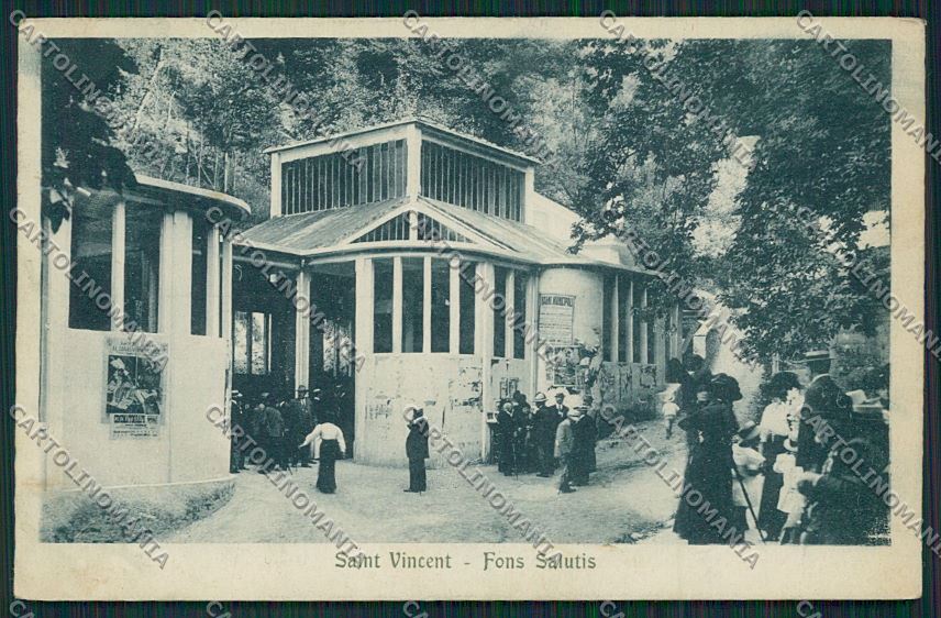 Aosta Saint Vincent cartolina QQ6055 – fronte