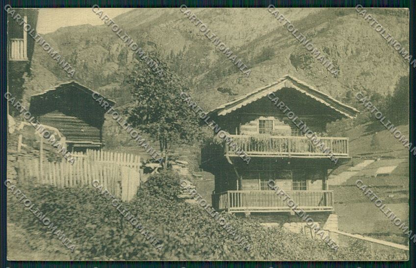 Aosta Valtournanche Genta cartolina QQ6066 – fronte