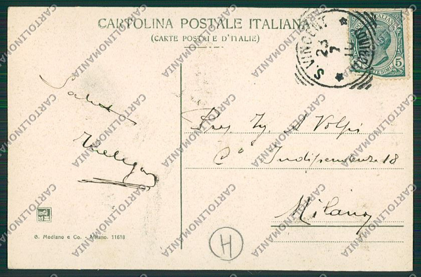 Aosta Saint Pierre Diligenza cartolina QQ6067 – retro