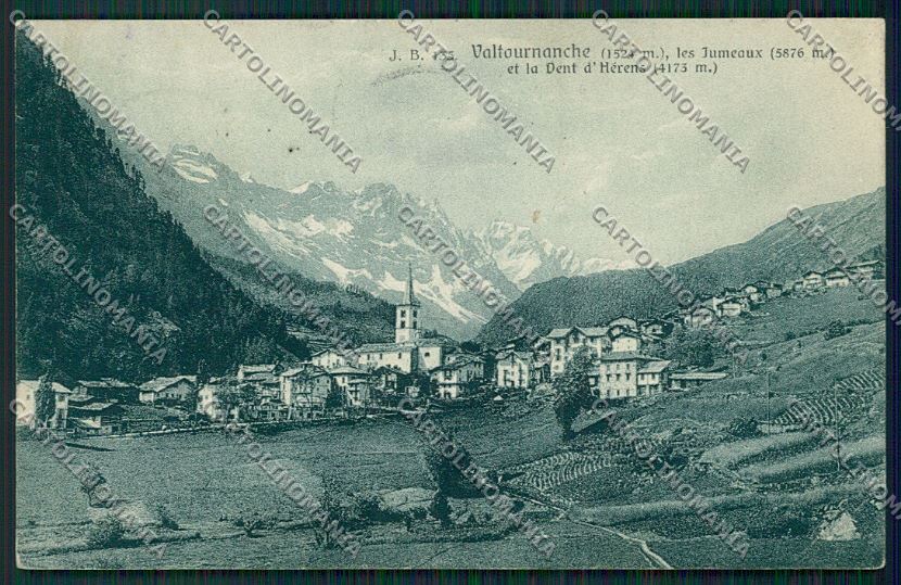 Aosta Valtournanche cartolina QQ6069 – fronte