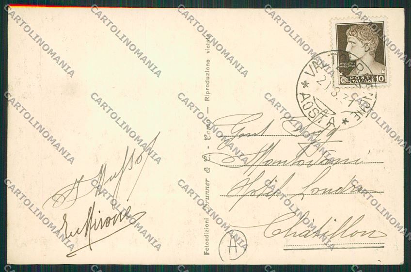 Aosta Valtournanche cartolina QQ6073 – retro