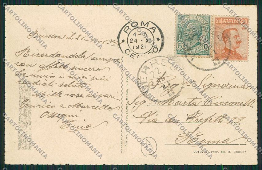 Aosta Brusson cartolina QQ6074 – retro