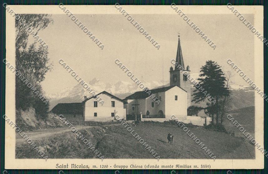 Aosta Saint Nicolas cartolina QQ6075 – fronte
