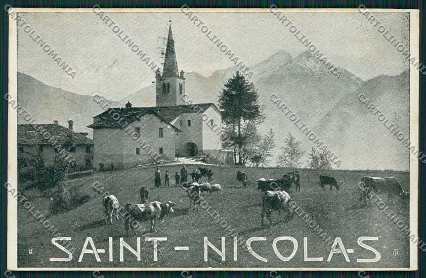 Aosta Saint Nicolas cartolina QQ6076 – fronte