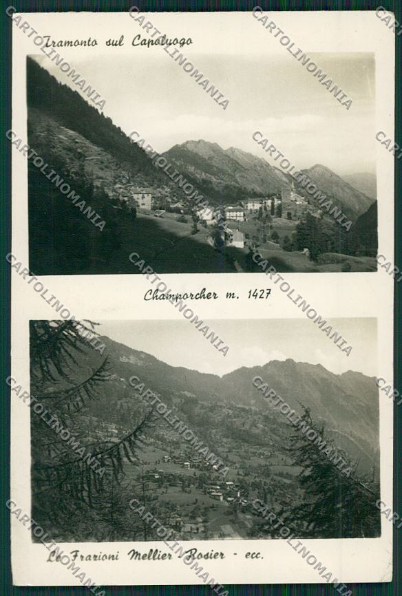 Aosta Champorcher Foto cartolina QQ6084 – fronte