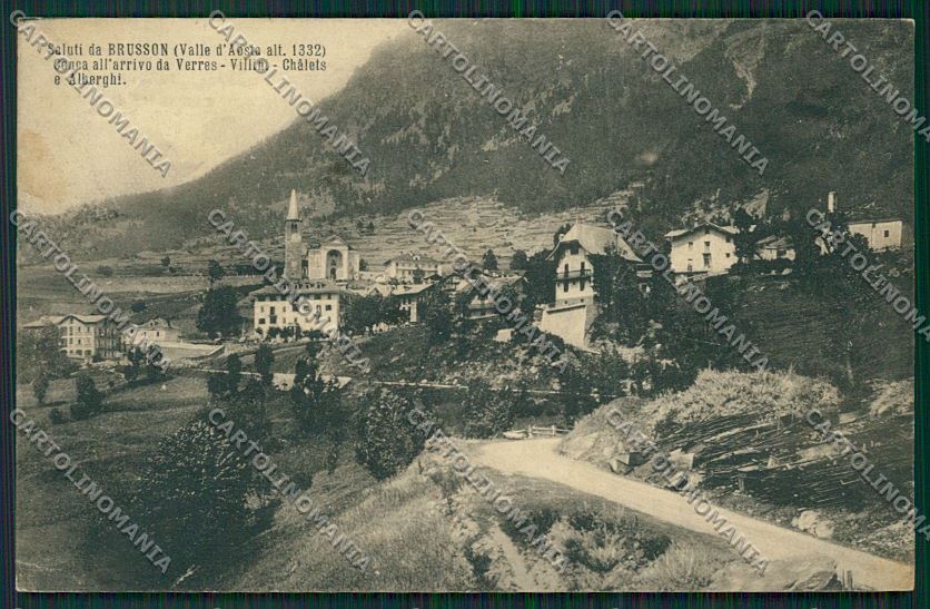 Aosta Brusson cartolina QQ6088 – fronte