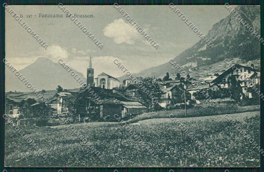 Aosta Brusson cartolina QQ6090 – fronte