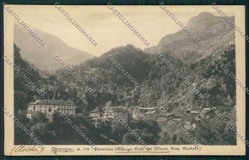 Aosta Liverogne cartolina QQ6092 – fronte