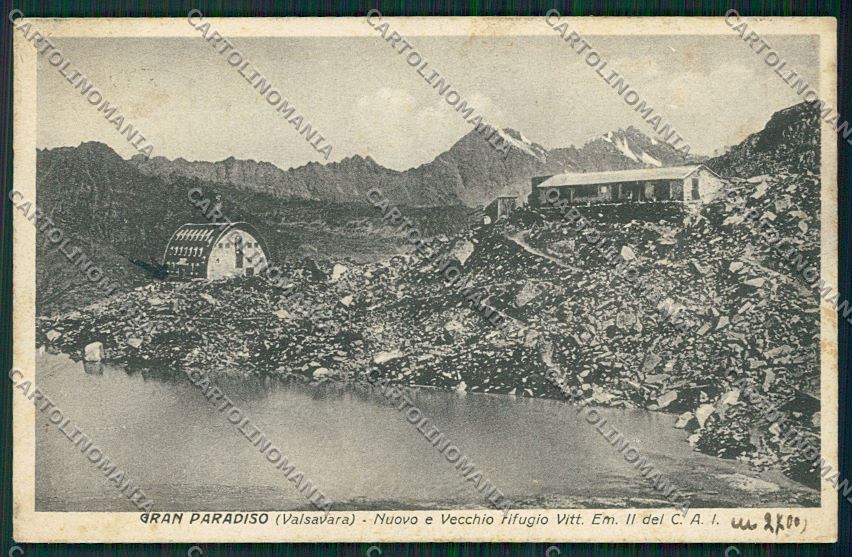 Aosta Valsavaranche Rifugio Emanuele II CAI cartolina QQ6149 – fronte
