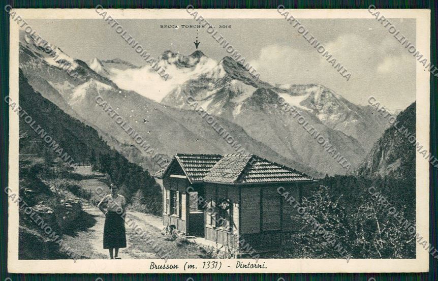 Aosta Brusson cartolina QQ6157 – fronte